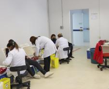 Colaboradores do Parque Tecnológico da Saúde participam da campanha de doação de sangue