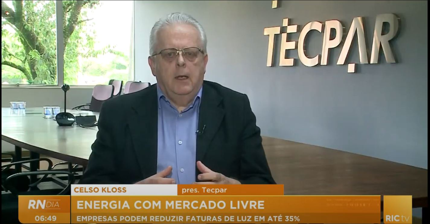 RIC TV produz reportagem sobre mercado livre de energia e dá destaque ao Tecpar, primeira estatal que migrou para essa modalidade de consumo e aos resultados de economia do instituto com a mudança