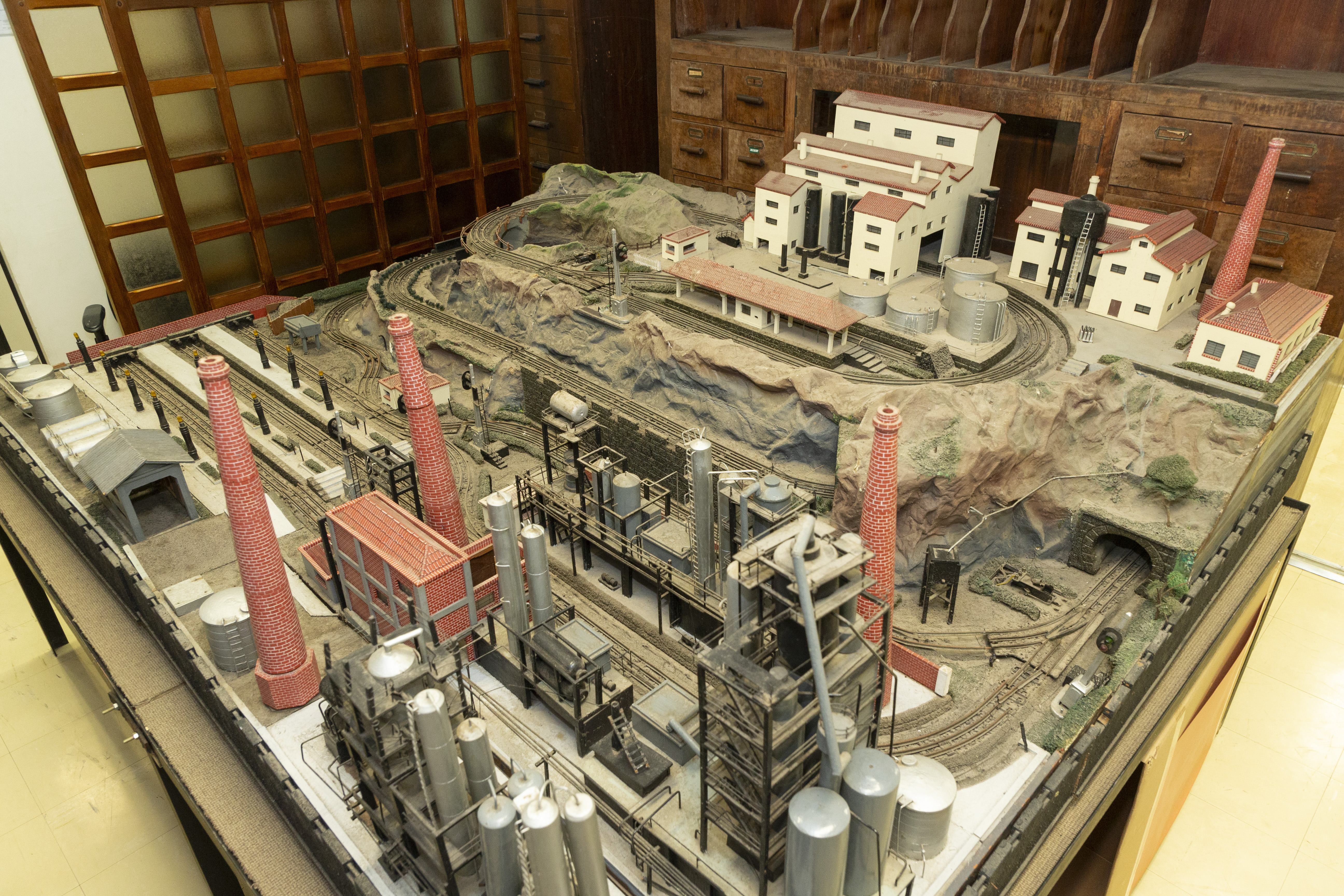 Maquete da Usina de Aproveitamento do Xisto Pirobetuminoso