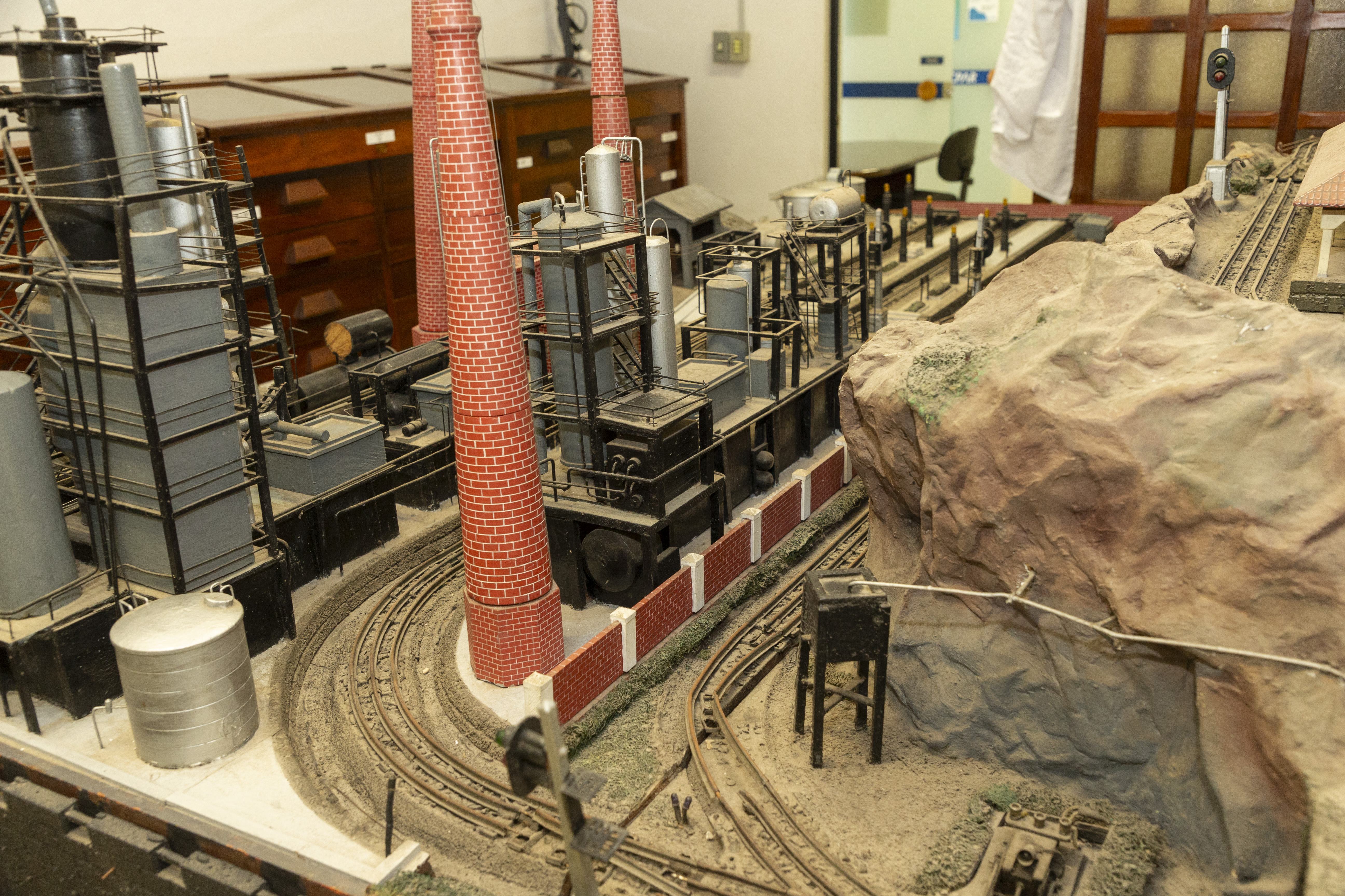 Maquete da Usina de Aproveitamento do Xisto Pirobetuminoso