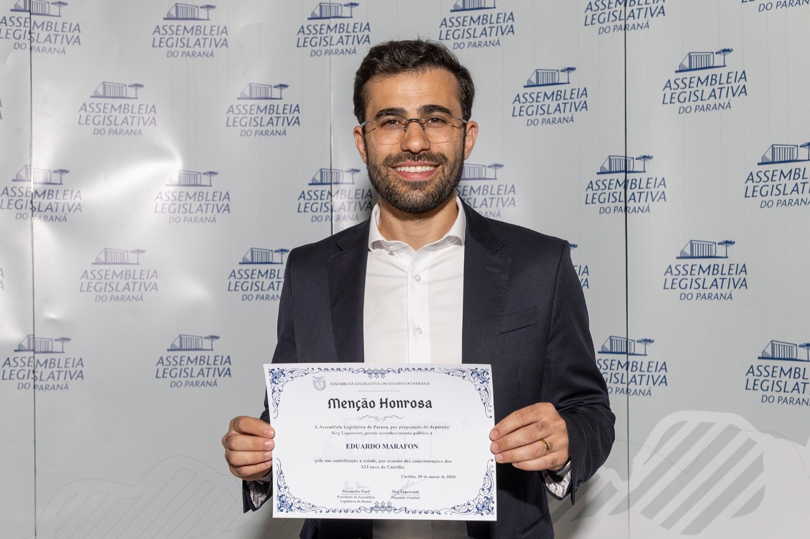 Diretor-presidente do Tecpar é homenageado pela Assembleia Legislativa do Paraná