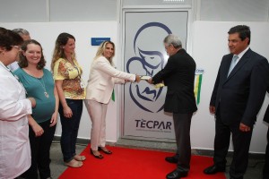 Vice- governadora Cida Borghetti e o diretor presidente da Tecpar Julio Felix,  durante inauguração da sala de Nutriz do Tecpar. - Curitiba/Pr, 01.03.2016 - Foto Jonas Oliveira/AENPr