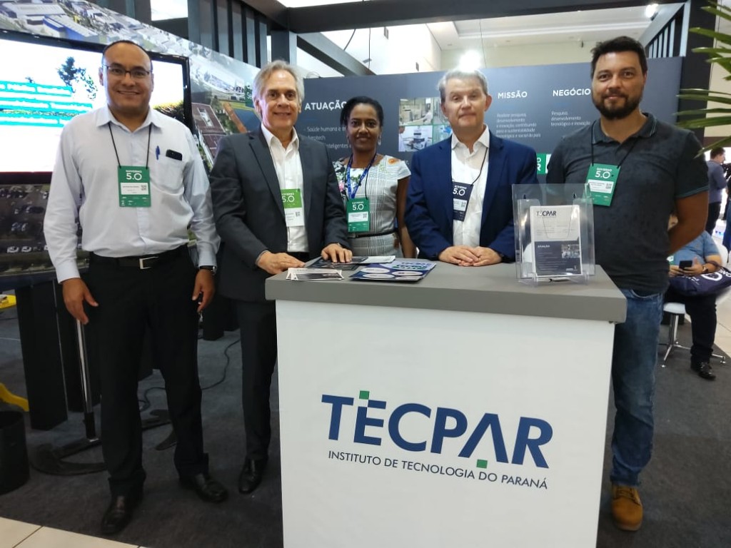 No estande do Tecpar a equipe do instituto  apresentou  as soluções tecnológicas ao público do encontro Governo 5.0