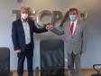 O diretor-presidente do Tecpar, Jorge Callado, recebeu nesta quinta-feira (17), o secretário de Inovação, Aceleração Econômica, Turismo e Comunicação de Maringá, Marcos Cordiolli, 