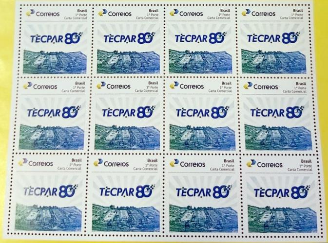 Tecpar lança selo dos Correios para comemorar seus 80 anos