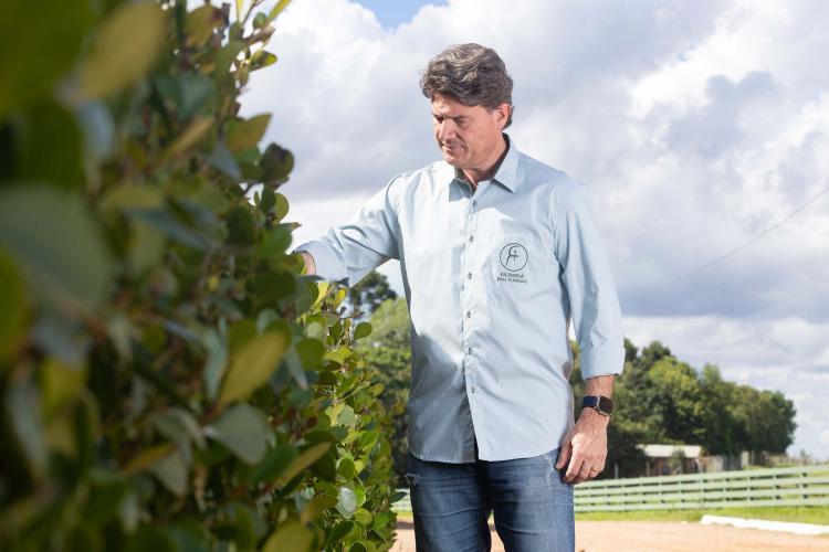 Fabiano Gomes, um dos proprietários da Fazenda Pau Furado