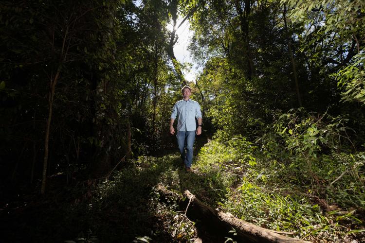 Fabiano Gomes, um dos proprietários da Fazenda Pau Furado