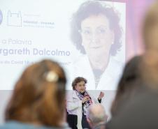 No Parque Tecnológico da Saúde, Margareth Dalcolmo reitera importância da vacinação