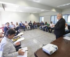 Tecpar sedia, no câmpus Araucária, reunião do AvançAraucária