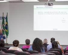 Tecpar realiza palestra sobre ações para proteção da mulher contra a violência