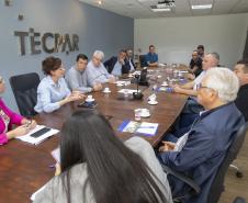 Tecpar recebe comitiva da Prefeitura de Araucária para parceria sobre parque tecnológico