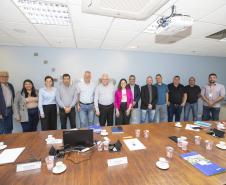 Tecpar recebe comitiva da Prefeitura de Araucária para parceria sobre parque tecnológico