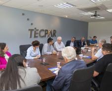 Tecpar recebe comitiva da Prefeitura de Araucária para parceria sobre parque tecnológico