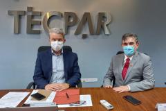 O diretor-presidente do Tecpar, Jorge Callado, recebeu nesta quinta-feira (17), o secretário de Inovação, Aceleração Econômica, Turismo e Comunicação de Maringá, Marcos Cordiolli, 