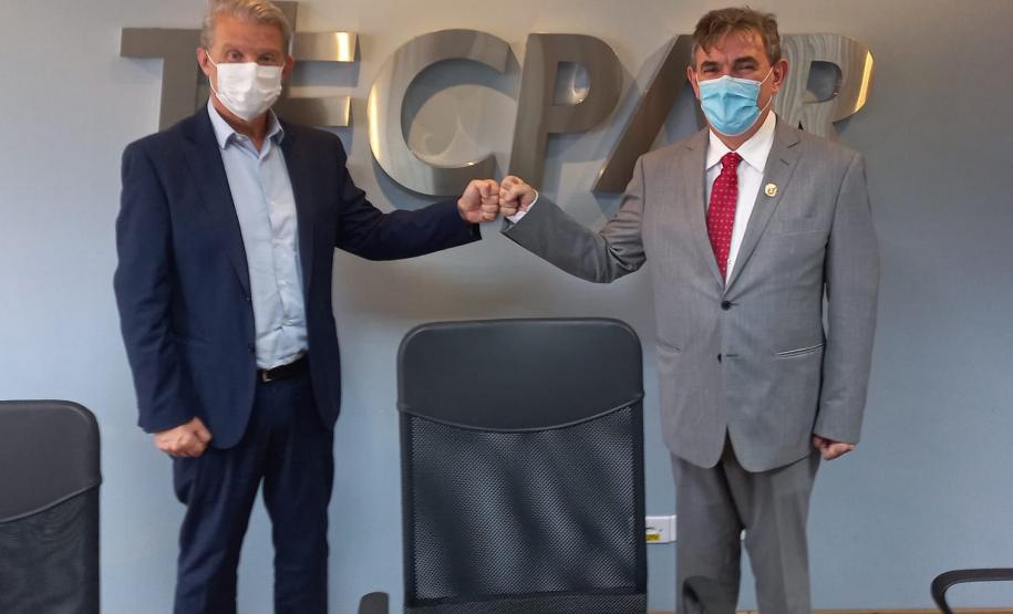 O diretor-presidente do Tecpar, Jorge Callado, recebeu nesta quinta-feira (17), o secretário de Inovação, Aceleração Econômica, Turismo e Comunicação de Maringá, Marcos Cordiolli,