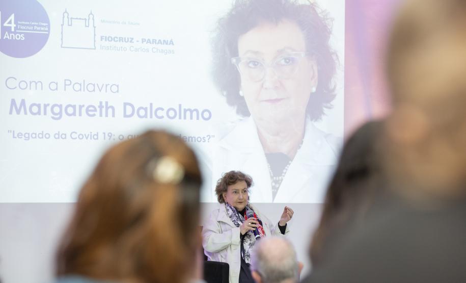 No Parque Tecnológico da Saúde, Margareth Dalcolmo reitera importância da vacinação