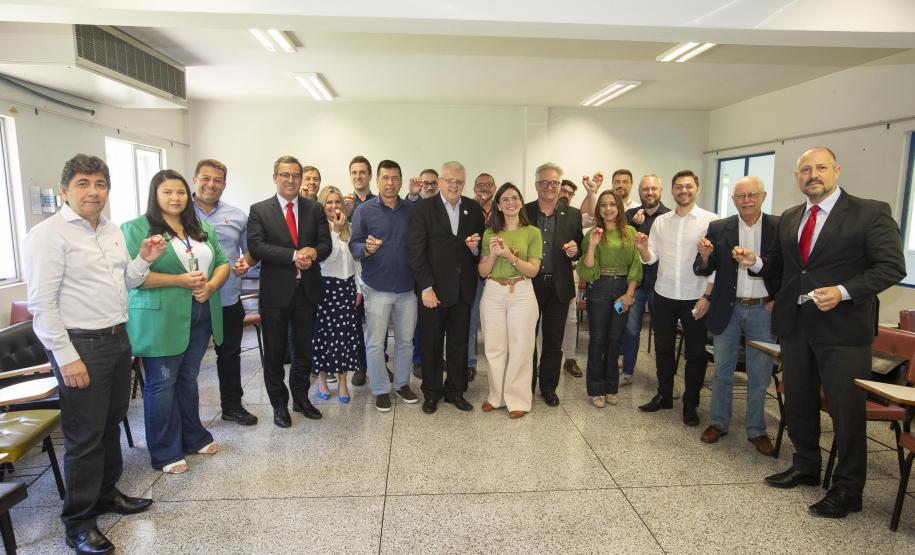 Tecpar sedia, no câmpus Araucária, reunião do AvançAraucária