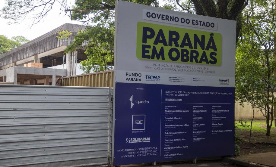 Novo Laboratório de Pesquisa e Produção de Insumos para Diagnósticos Veterinários do Tecpar encerra o ano com 15% de execução.