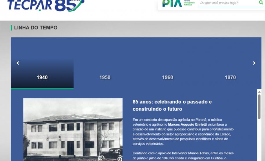 Hotsite 85 anos