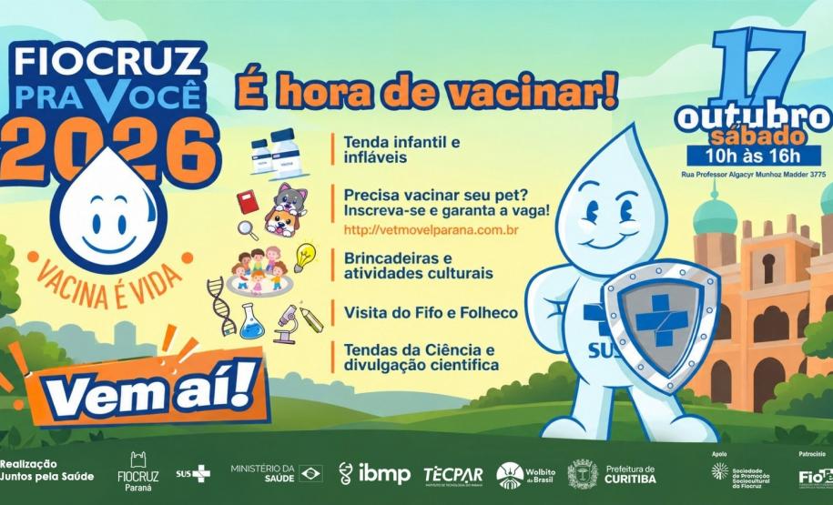 Parque Tecnológico da Saúde promove evento com vacinação, ciência e atividades gratuitas